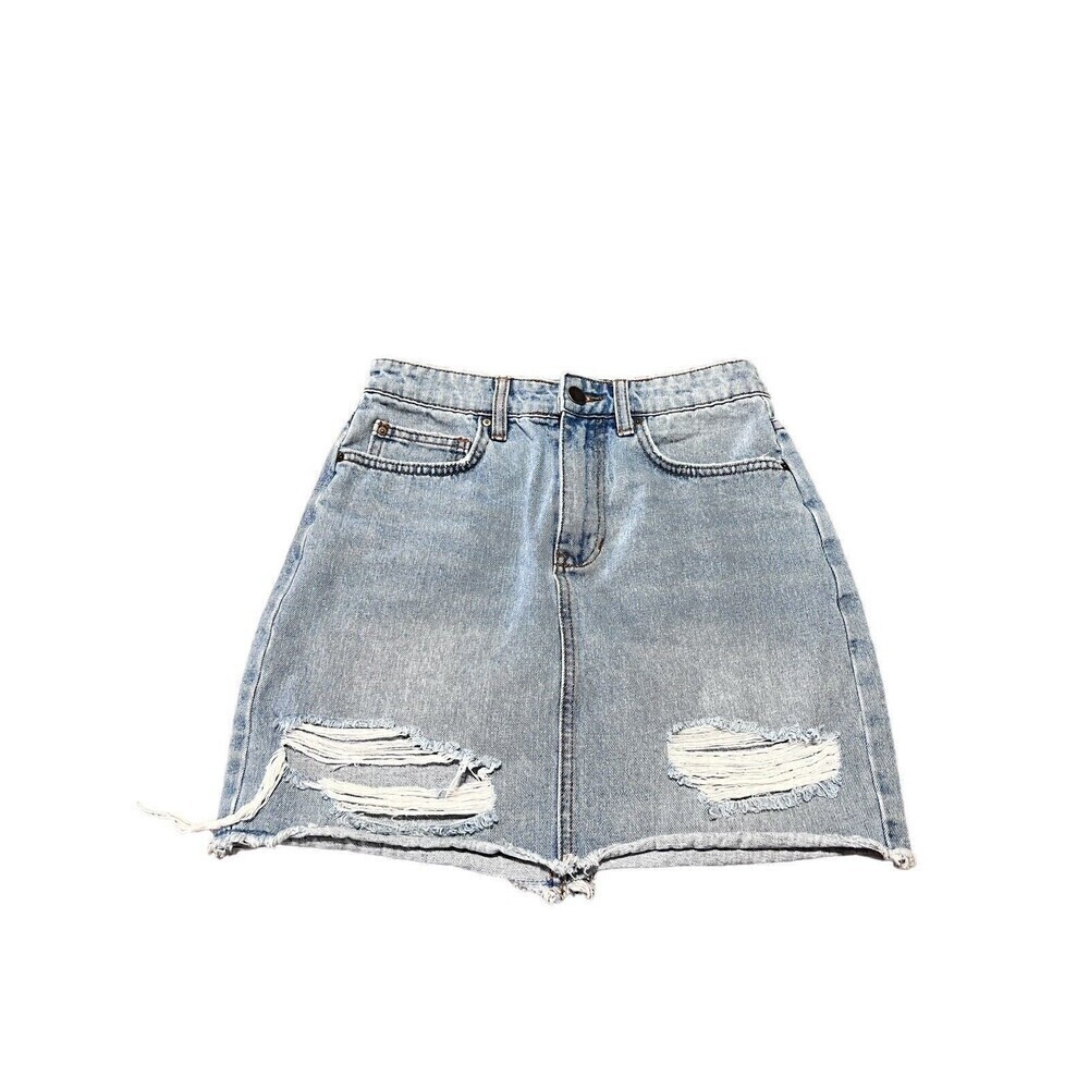 Billabong x sincerely jules denim  Form Fit Cut  women's size 25 Light Wash Skit